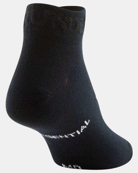 Women's UA Essential Low Cut Socks - 6-Pack, Black, pdpMainDesktop image number 9